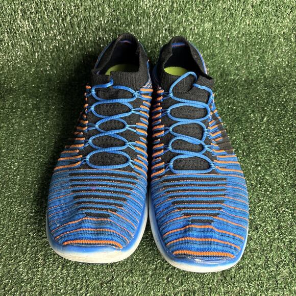 Nike Free RN Motion Flyknit Shoes Men 11.5 Running Blue Orange 834584-401 main image 10
